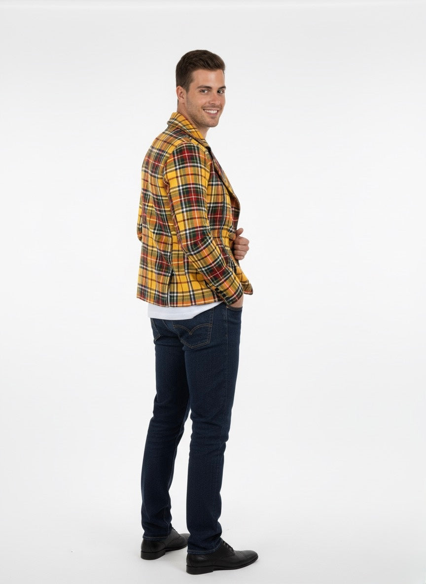 Chaqueta Biker Tartán 'Punk-Pop'