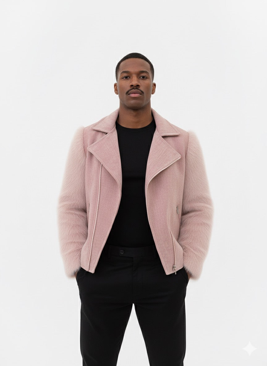 Chaqueta Biker Blush